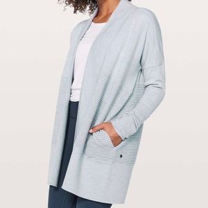 Lululemon Sit In Lotus Wrap Cardigan in Heathered Starlight
